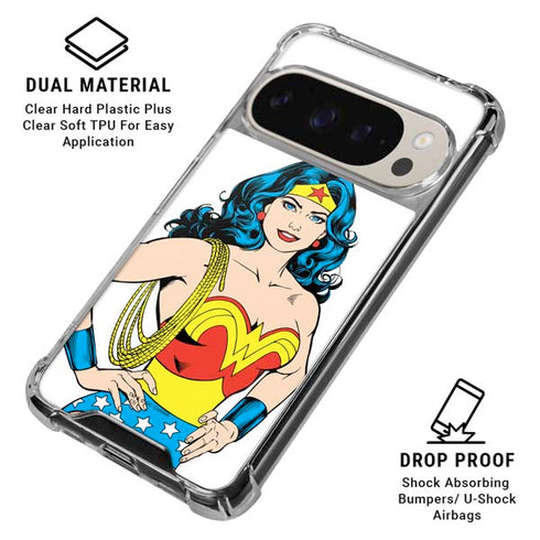 DC Comics Wonder Woman Pixel 9/9 Pro Clear Case